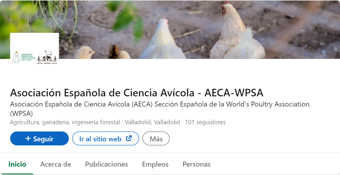 Nueva página de empresa en Linkedin de la Asociación Española de Ciencia Avícola